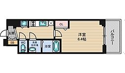 グランカリテ塚本 1Kの間取図画像