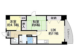 ハウスオブロゼ 1SLDKの間取図画像