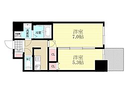 COMFORIALIV新大阪WEST 2Kの間取図画像
