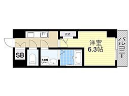 ファステート大阪グリーン 1Kの間取図画像