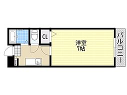 メゾンアリュール 1Kの間取図画像