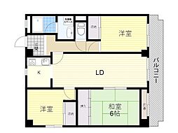 ステラハイツ千里 3LDKの間取図画像