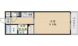 ヌーヴェルバーグ 1Kの間取図画像