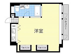 BLALYS ワンルームの間取図画像