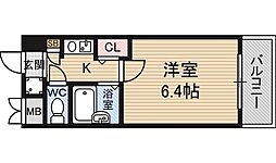 エステムコート新大阪 1Kの間取図画像