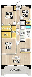淀川ハイライフマンション 3LDKの間取図画像