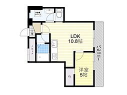 メゾン加茂 1LDKの間取図画像
