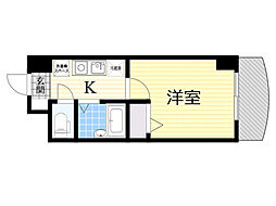 ノルデンハイム東三国3-A 1Kの間取図画像