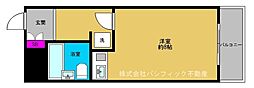 ライオンズマンション新大阪第3 ワンルームの間取図画像