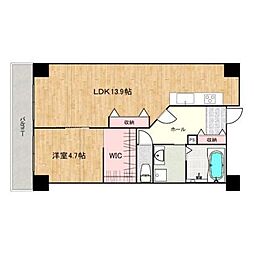 メゾンエンリッチ 1LDKの間取図画像