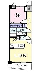 メゾンアウローラ 1LDKの間取図画像