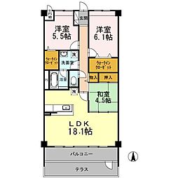 THECORNER南蔵王 3LDKの間取図画像