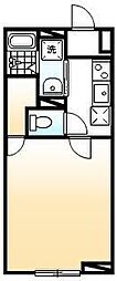 グレース光南 1Kの間取図画像