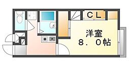レオパレスサニーコート 1Kの間取図画像