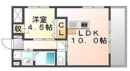 ローゼンコート禄屋 1LDKの間取図画像