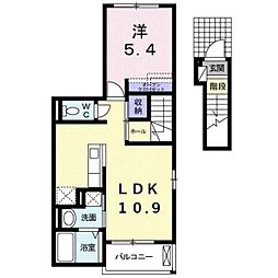 グラン・ジュテ2 1LDKの間取図画像