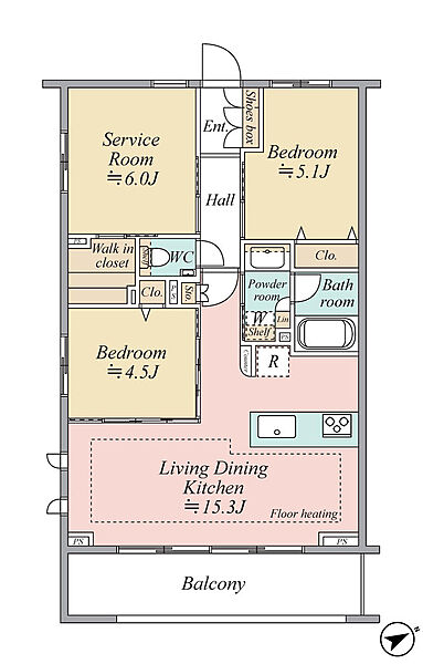 間取りを拡大表示