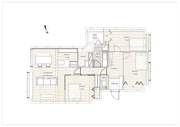 間取りを拡大表示