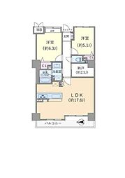 ファミールKOUZTOWER 2SLDKの間取図画像