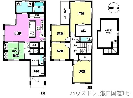 間取り 石山寺4丁目ニュータウン1期2号地