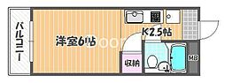 JR吉備線 備前三門駅 徒歩27分の賃貸マンション 1階1Kの間取り