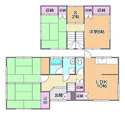 JR津山線 備前原駅 4.9kmの賃貸一戸建て 1階4LDKの間取り
