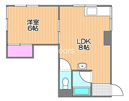 サンジェルマン番町 1LDKの間取図画像