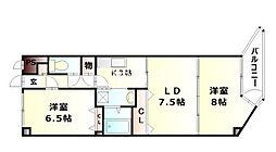 イルサローネ 2LDKの間取図画像