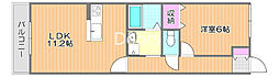 Riverside平井 1LDKの間取図画像