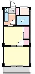 ライトビューティハイツ 2Kの間取図画像