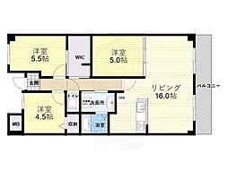 インプルーブ緑地公園 3LDKの間取図画像