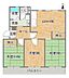 間取り：和室・洋室が揃ったゆとりの3LDK！収納も豊富で明るい空間