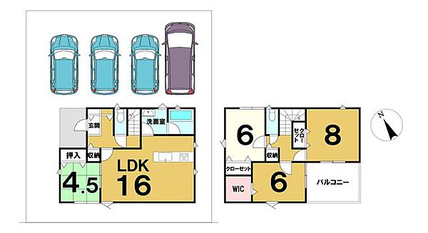 間取りを拡大表示