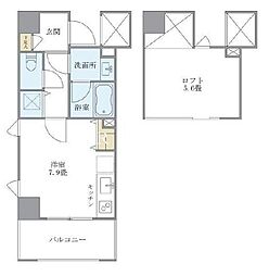 JR山手線 品川駅 徒歩9分の賃貸マンション 5階1Kの間取り