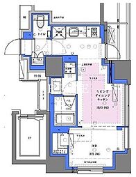 元気ビル 1LDKの間取図画像