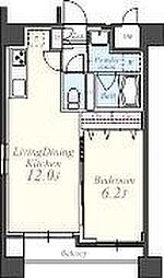 メゾン明神下 1LDKの間取図画像
