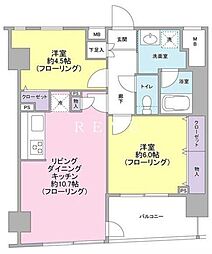 パートナーシップアパートメント 2LDKの間取図画像