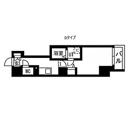 JR山手線 秋葉原駅 徒歩9分の賃貸マンション 9階1Kの間取り