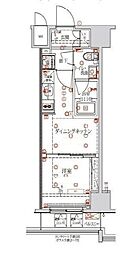 JR総武線 浅草橋駅 徒歩5分の賃貸マンション 6階1DKの間取り