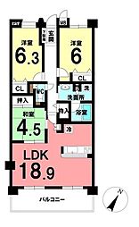 間取図画像 3LDK