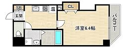 Osaka Metro谷町線 野江内代駅 徒歩9分の賃貸マンション 5階1Kの間取り
