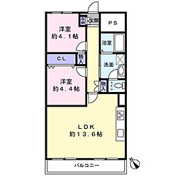 間取図画像 2LDK