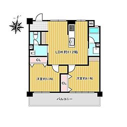 間取図画像 2LDK