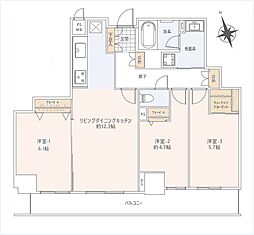 間取図画像 3LDK