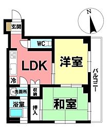 間取図画像 2DK