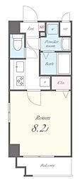 ラヴィラージュヌーメア 1Kの間取図画像