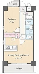BonSoleil 1LDKの間取図画像