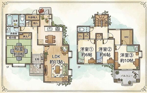 間取りを拡大表示