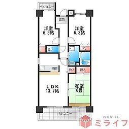 コレンテ 3LDKの間取図画像