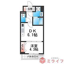 6階 / 1DK / 28.49㎡